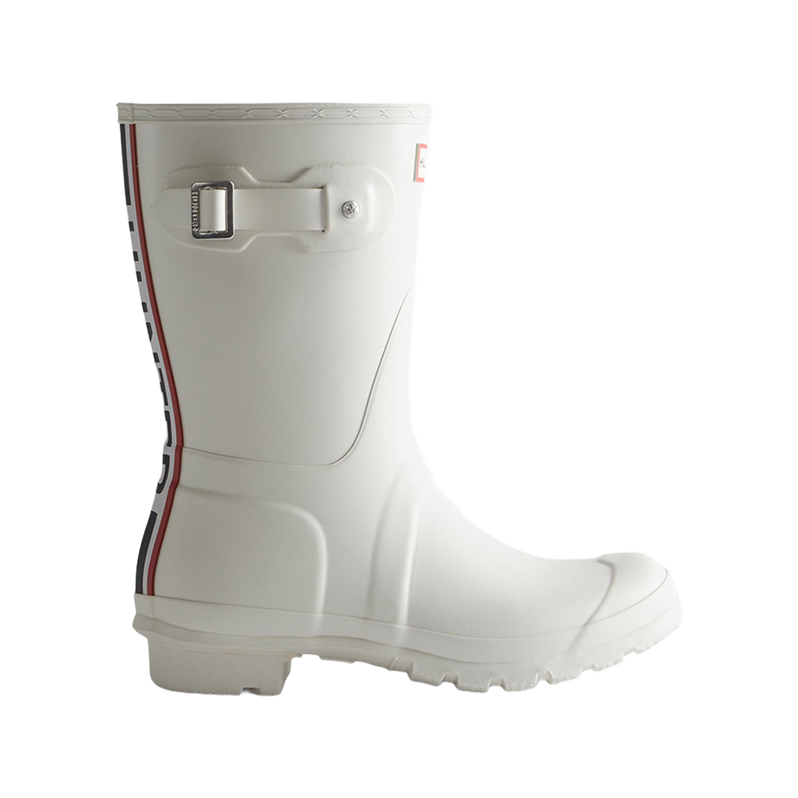 (W) 헌터 오리지널 쇼트 헌터 트라이컬러 로고 백스트랩 부츠 화이트 윌로우((W) Hunter Original Short Hunter Tri-Colour Logo Backstrap Boots White Willow) - 2