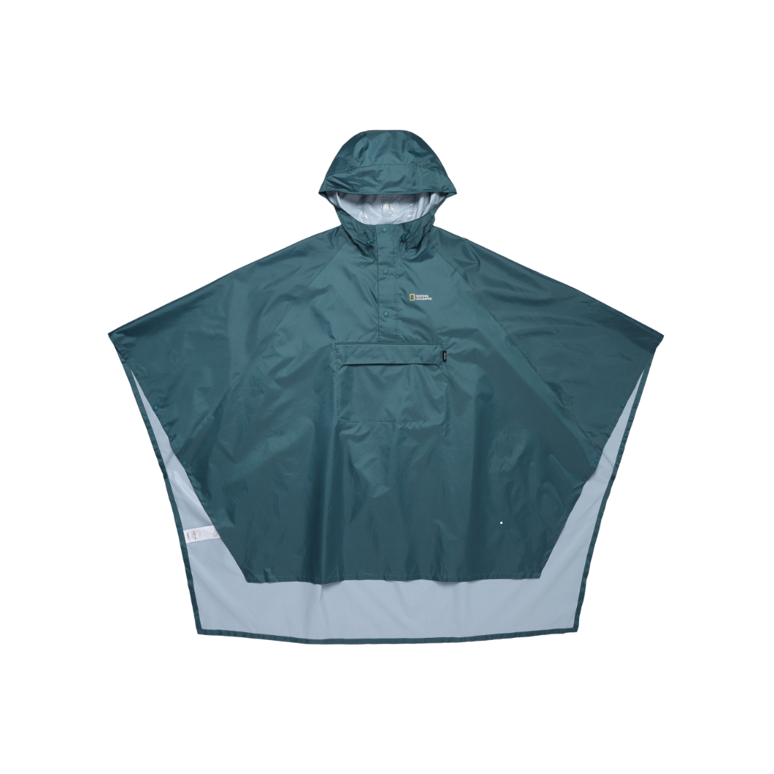 N255AAC070064 National Geographic Packable Panchou Teal Blue