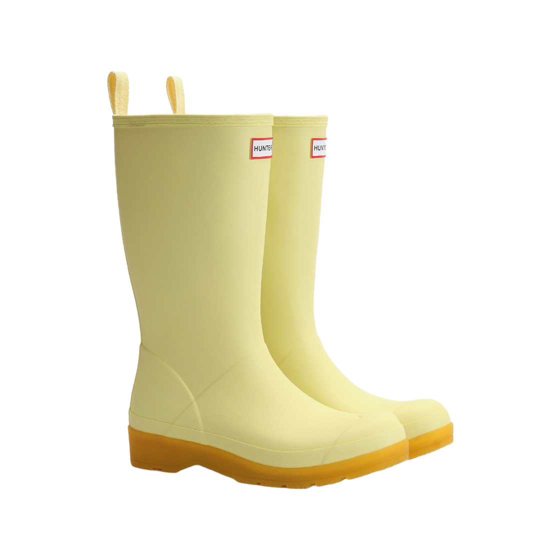 (W) 헌터 플레이 톨 트랜슬루센트 솔 부츠 페스티 레몬((W) Hunter Play Tall Translucent Sole Boots Festi Lemon) - 2