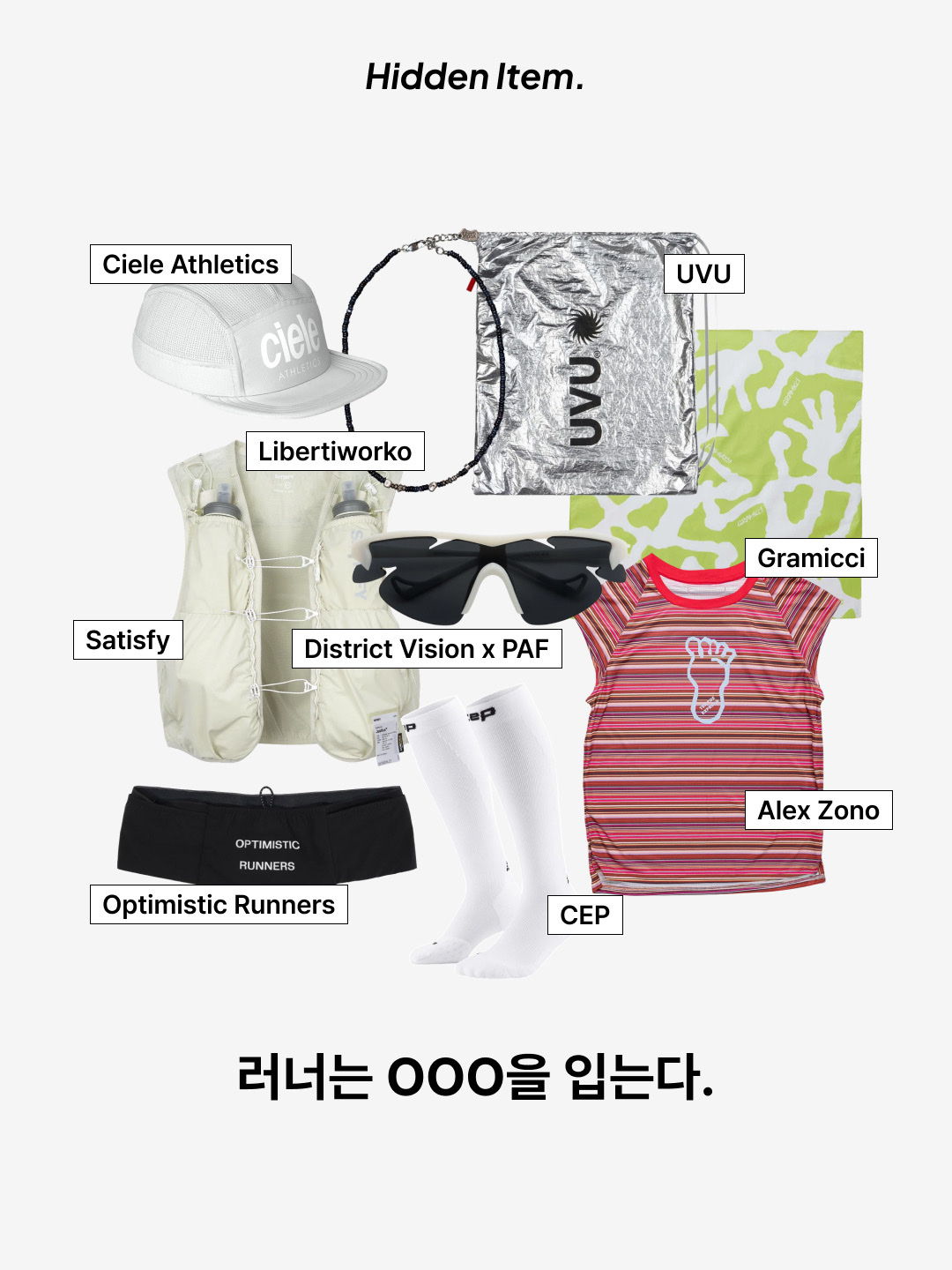 CEP Core Run Mid Cut Socks V5 White, CEP Core Run Socks V5 White 착용 스타일 - 1