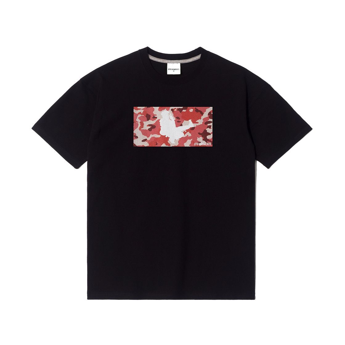 큐티에잇 가먼츠 누들 X 큐티에잇 핑크 카모 티 블랙(QT8 GARMENTS Noodle X QT8 Pink Camo Tee Black) - 1