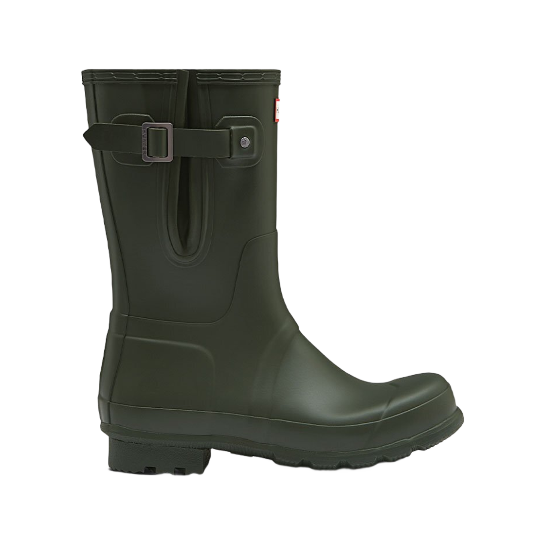 헌터 오리지널 사이드 어드저스터블 쇼트 레인 부츠 다크 올리브(Hunter Original Side Adjustable Short Rain Boots Dark Olive) - 1