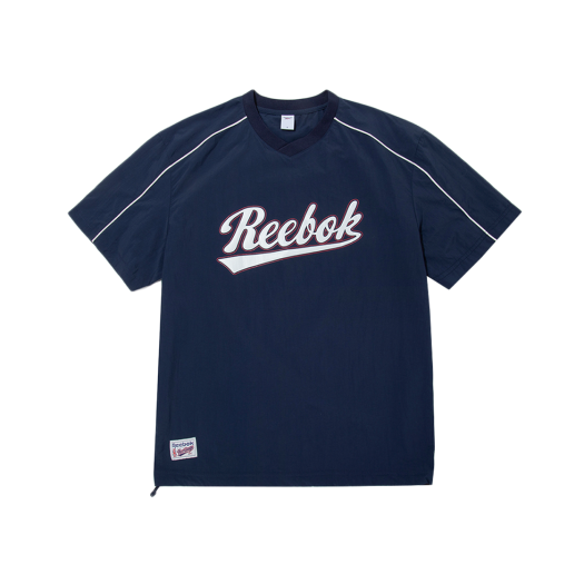 RETS5EM60N3 New Basic Lettering Short-Sleeve Piste - Navy