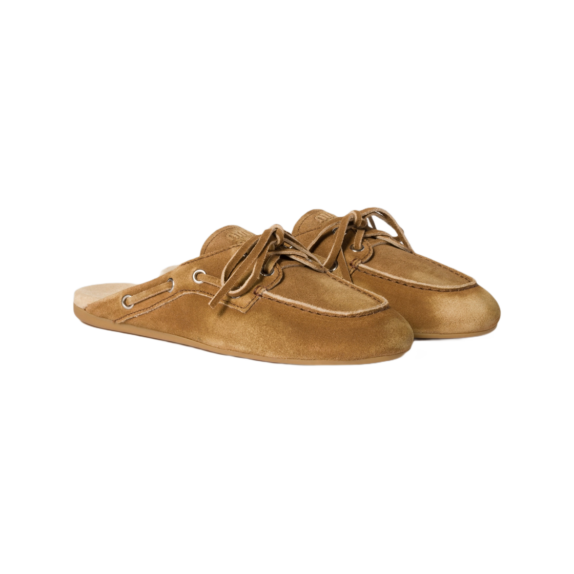 (W) 미우 미우 페이드 스웨이드 뮬 시나몬((W) Miu Miu Faded Suede Mule Cinnamon) - 2