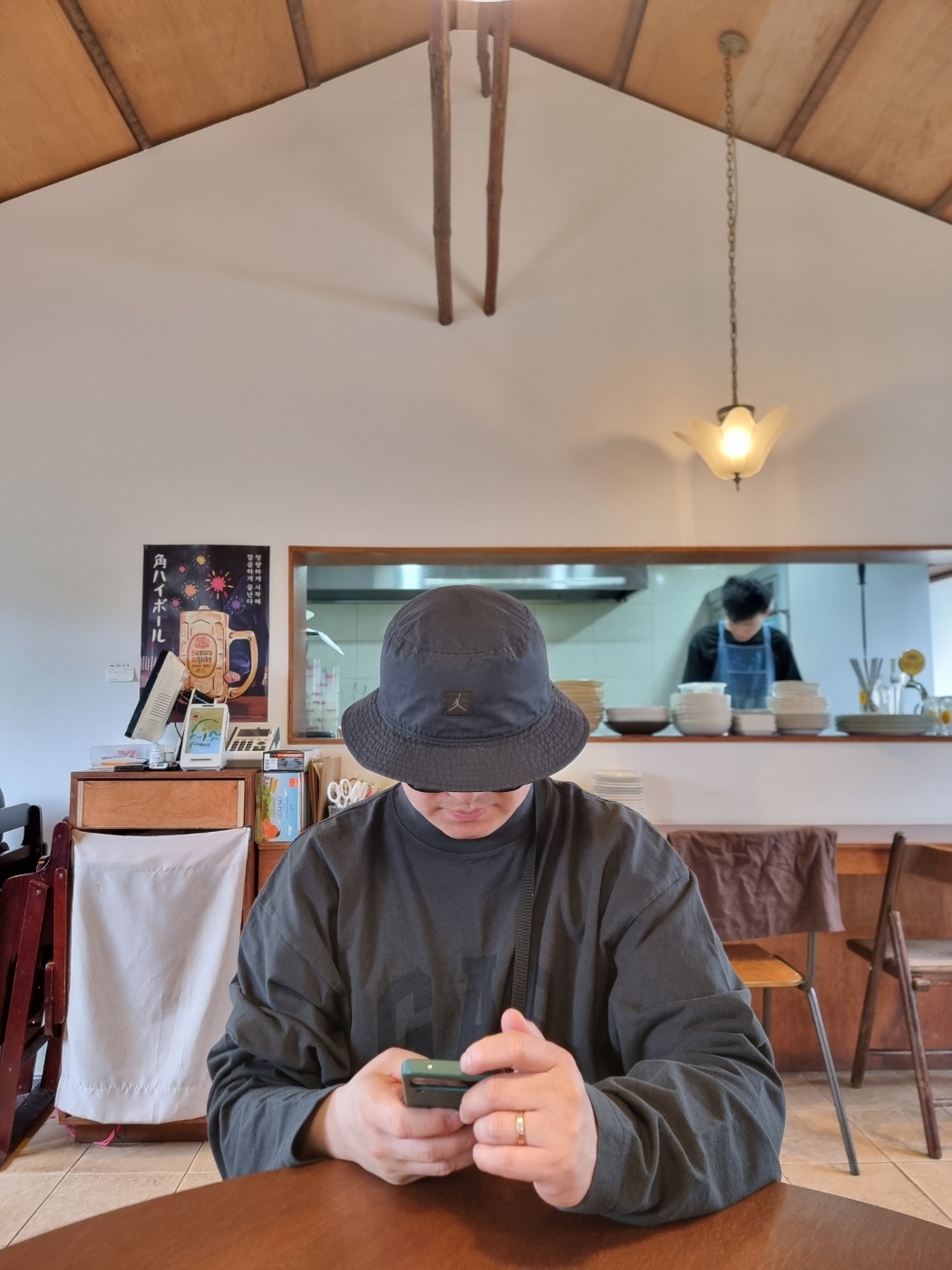 Jordan Apex Winter Bucket Hat Black, Hangle EPI Black 2 Size 착용 스타일