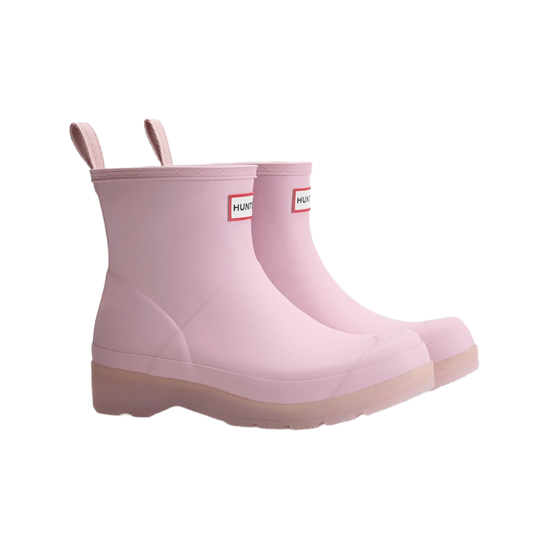 (W) 헌터 플레이 쇼트 트랜슬루센트 솔 부츠 아젤리아 핑크((W) Hunter Play Short Translucent Sole Boots Azalea Pink) - 2