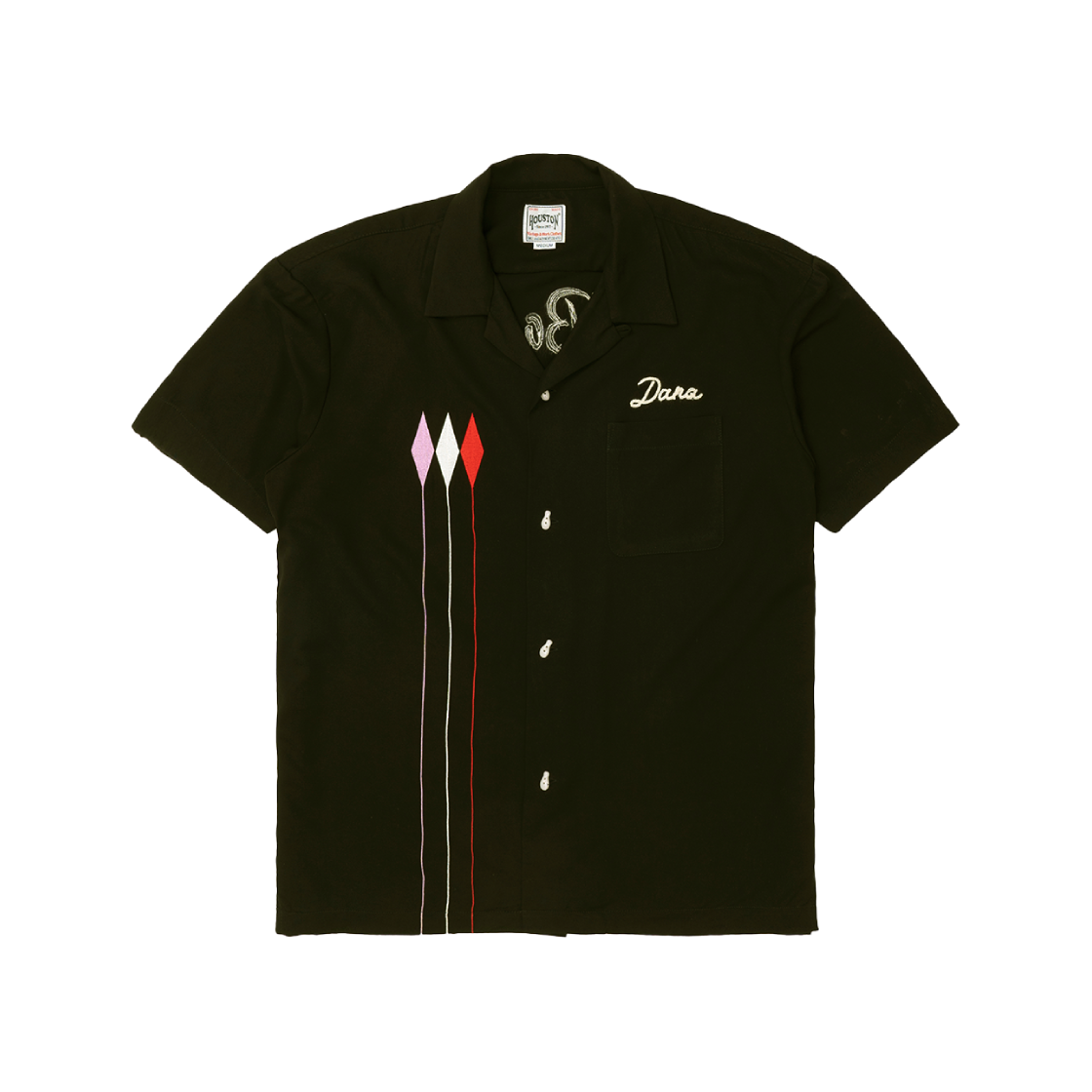 41225BK Houston Japan Bowling Shirt Torrance Black 41225 - 대표 이미지 #1