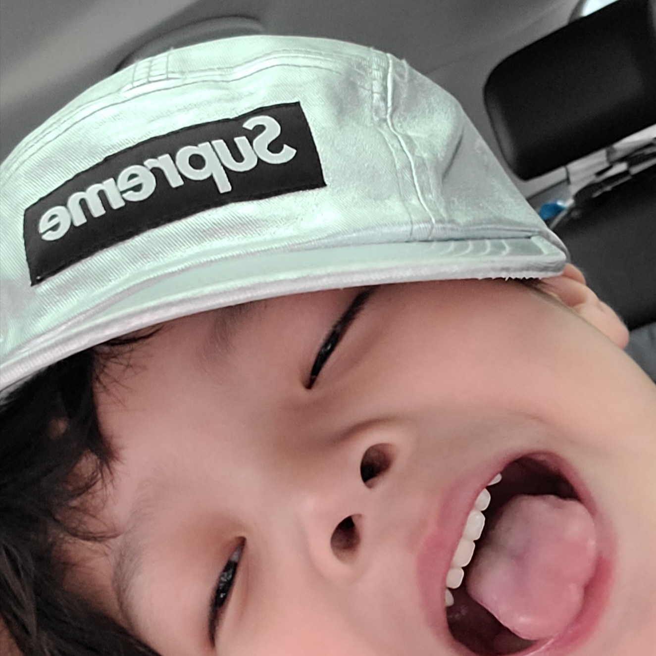 Supreme Washed Chino Twill Camp Cap Silver - 25SS 착용 스타일 - 1