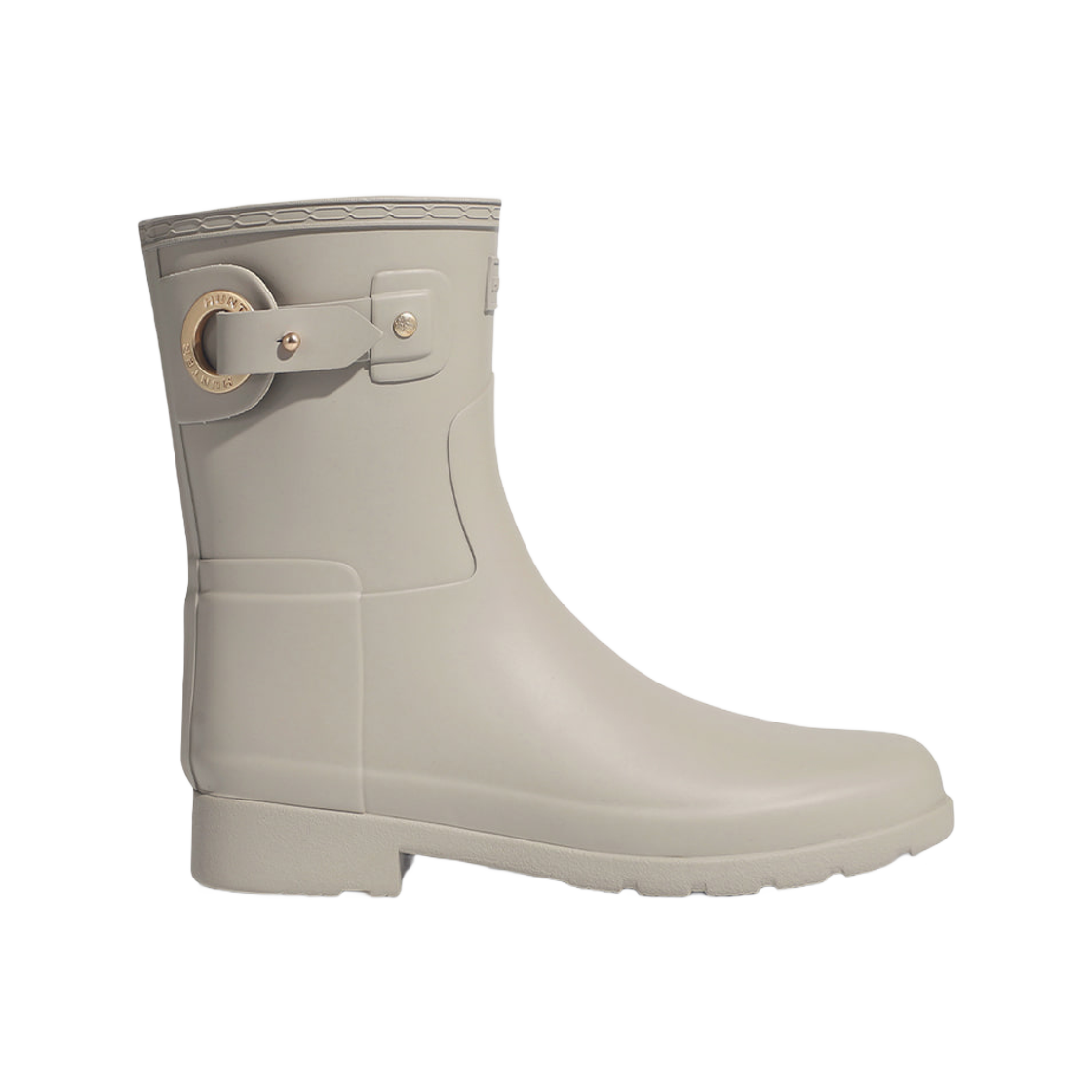 (W) 헌터 리파인드 쇼트 아일렛 버클 부츠 스키밍 스톤((W) Hunter Refined Short Eyelet Buckle Boots Skimming Stone) - 1