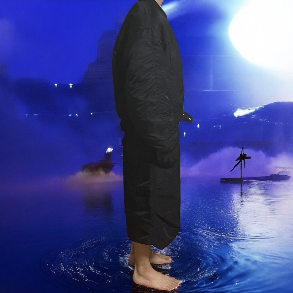 Kamien 247 Nylon Bermuda Pants Black, Kamien 247 Nylon Bermuda Pants Black 착용 스타일 - 1