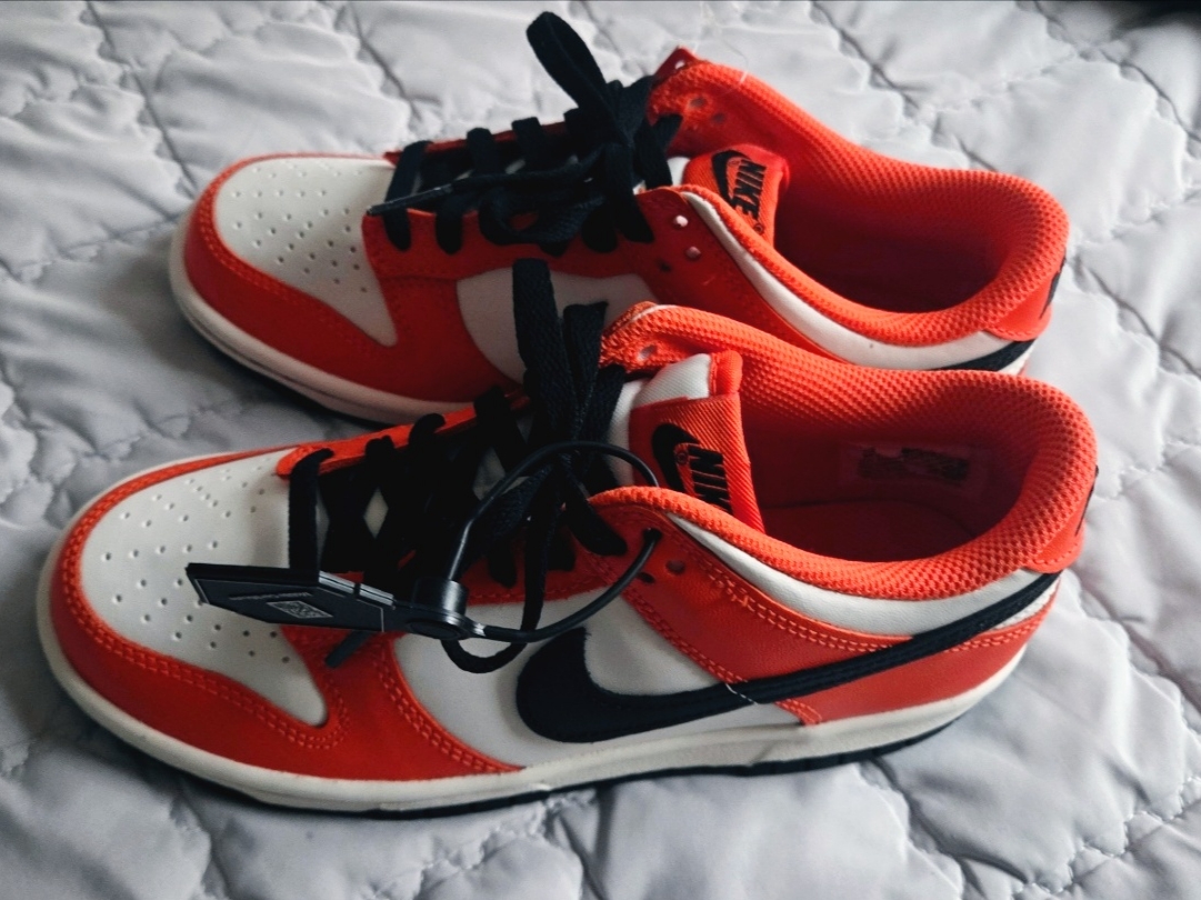 (GS) Nike Dunk Low Safety Orange 착용 스타일
