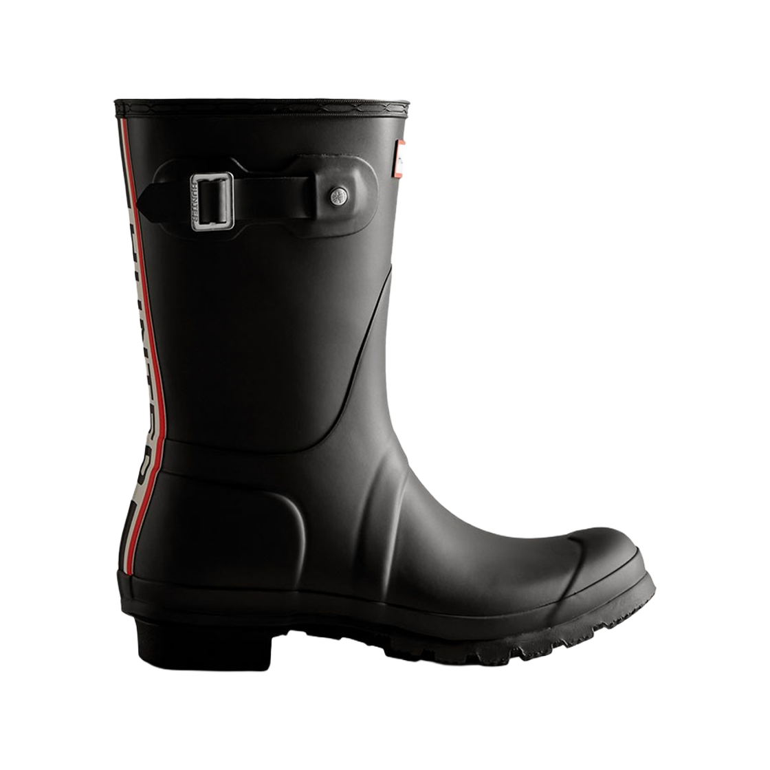 (W) 헌터 오리지널 쇼트 헌터 트라이컬러 로고 백스트랩 부츠((W) Hunter Original Short Hunter Tri-Colour Logo Backstrap Boots) - 1