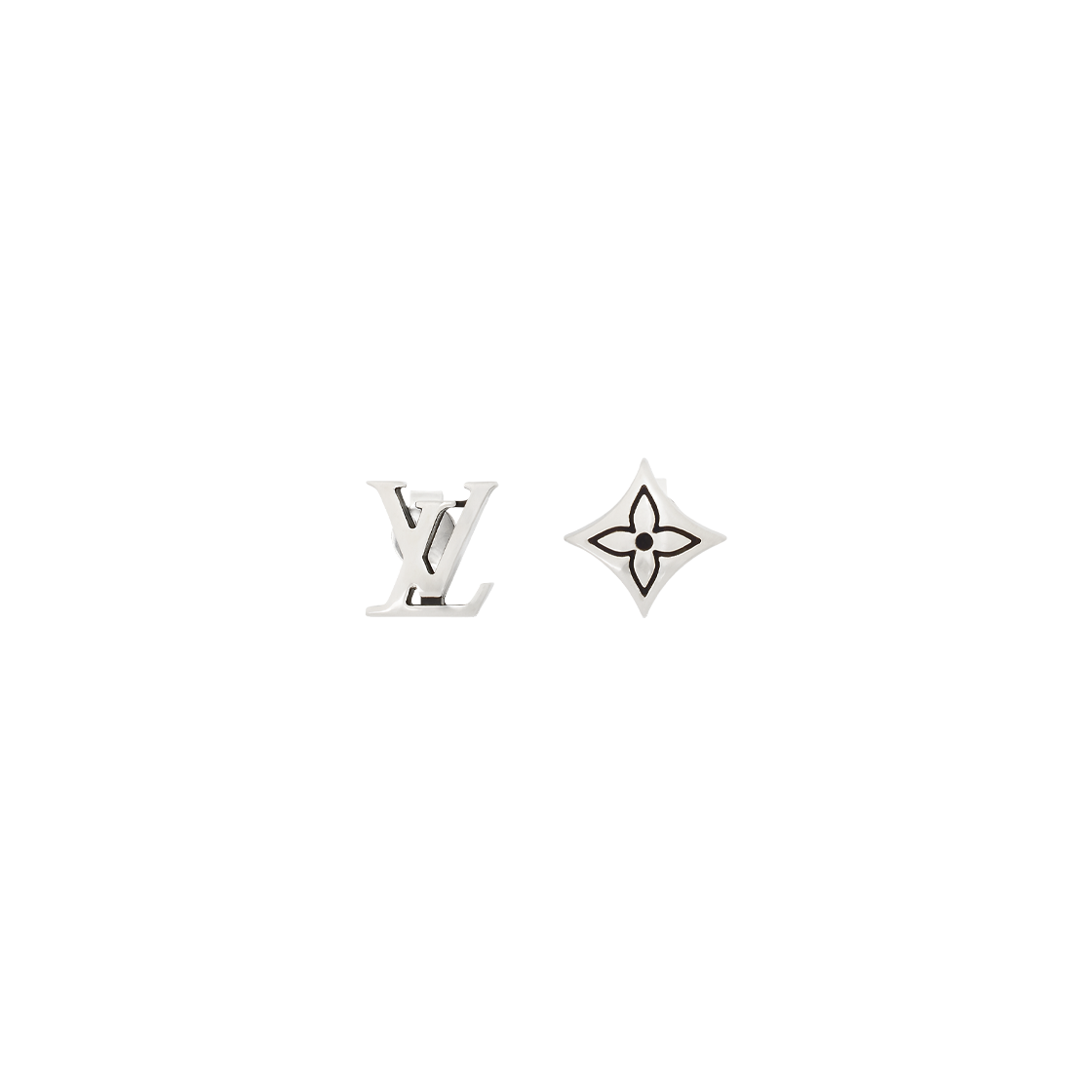 M02749 Louis Vuitton LV Sailor Earrings Silver