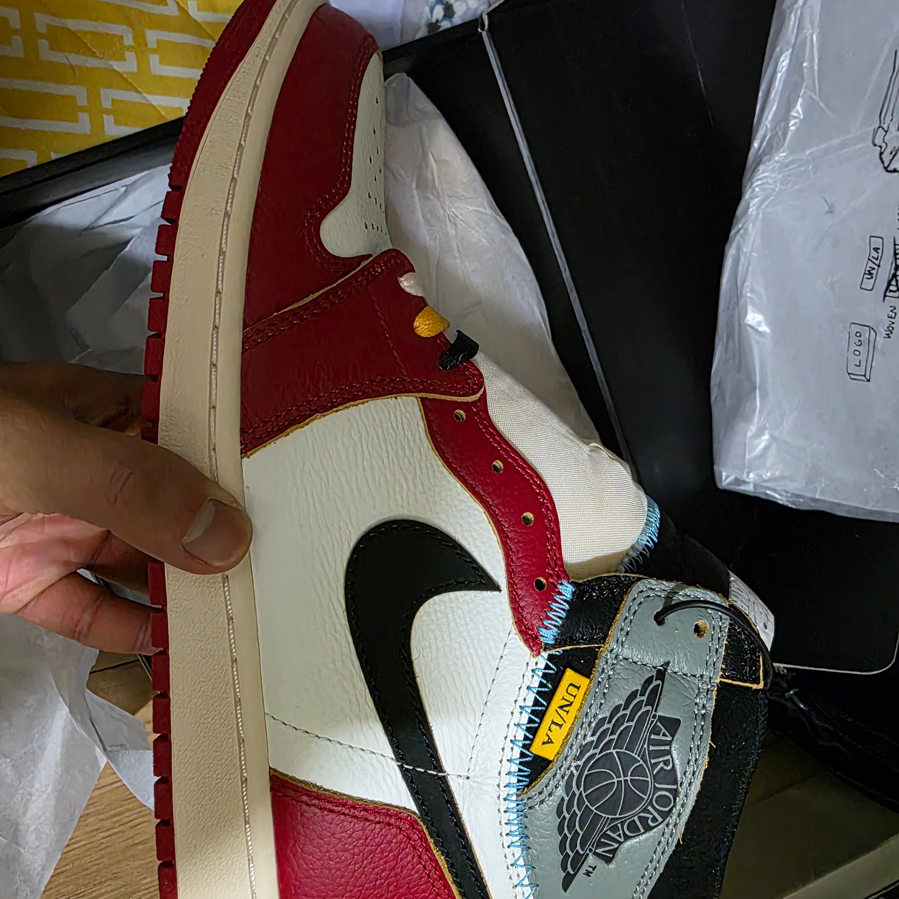 Jordan 1 x Union Retro High OG Chicago Shadow 착용 스타일