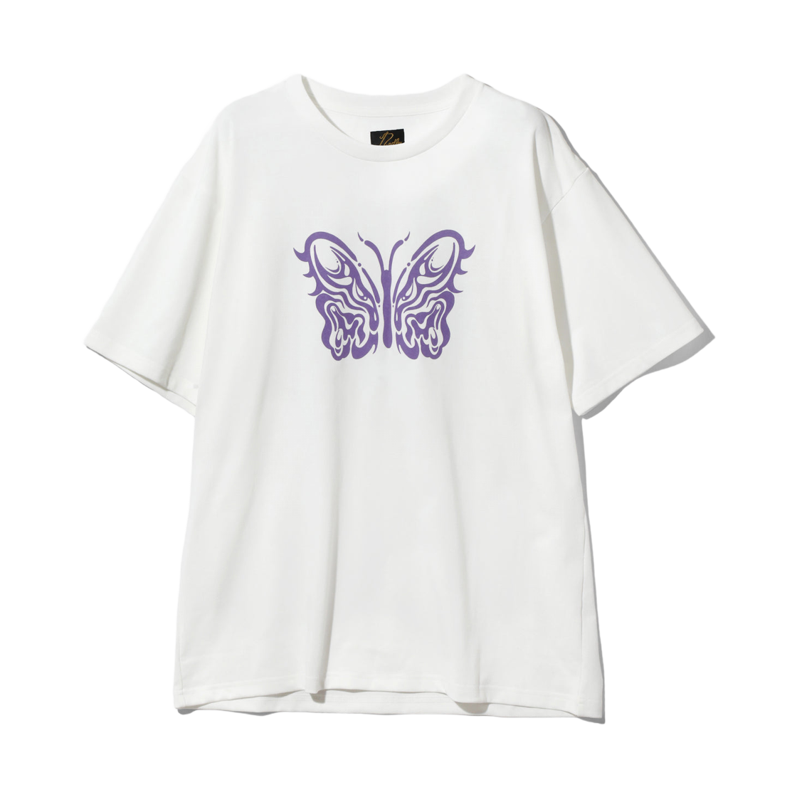 QV433A Needles x Kae Tanaka S/S Crew Neck T-Shirt Poly Jersey KT Papillon Off White