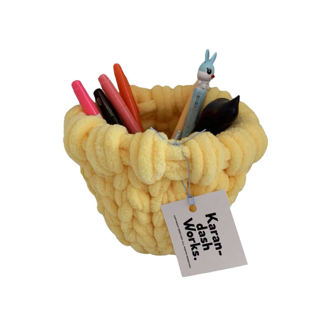 까란다쉬오피스 보송보송바구니 레몬(Karandash Office Pluffy Basket Lemon) - 3