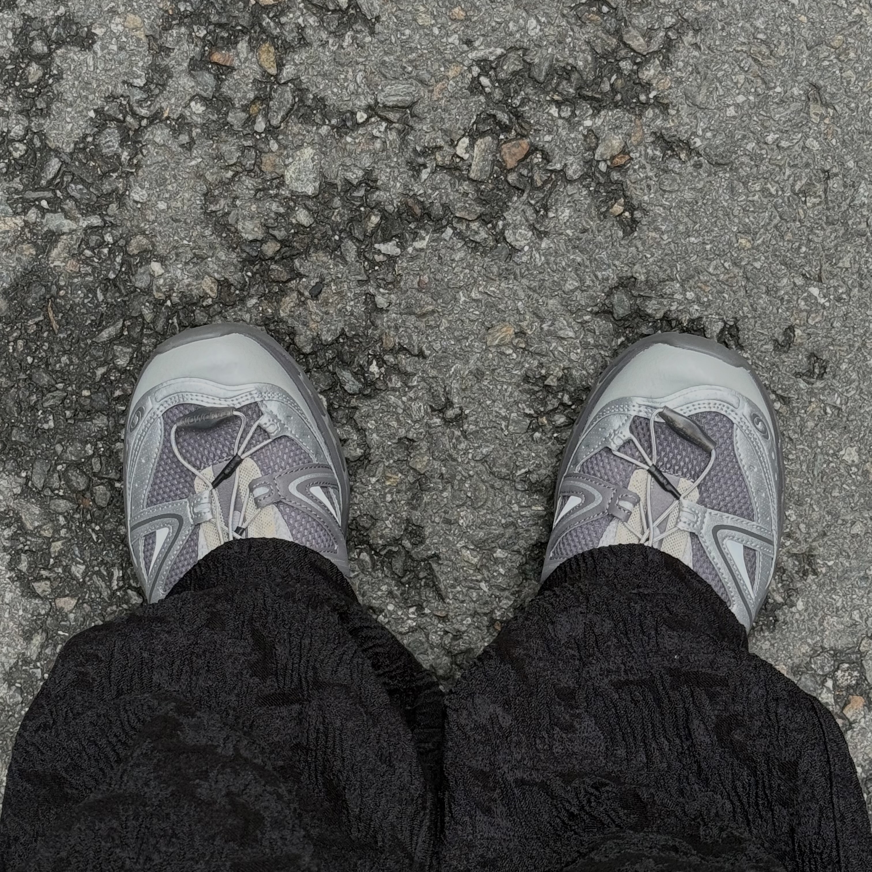 Salomon x Slam Jam XT-Quest Plum Kitten Lunar Rock 착용 스타일 - 1