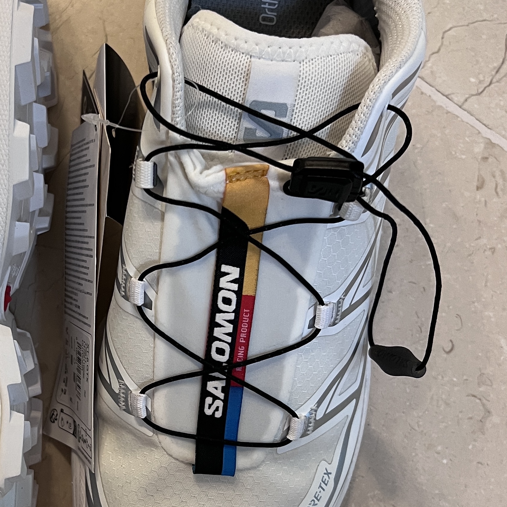 Salomon XT-6 Gore-Tex White Silver 착용 스타일