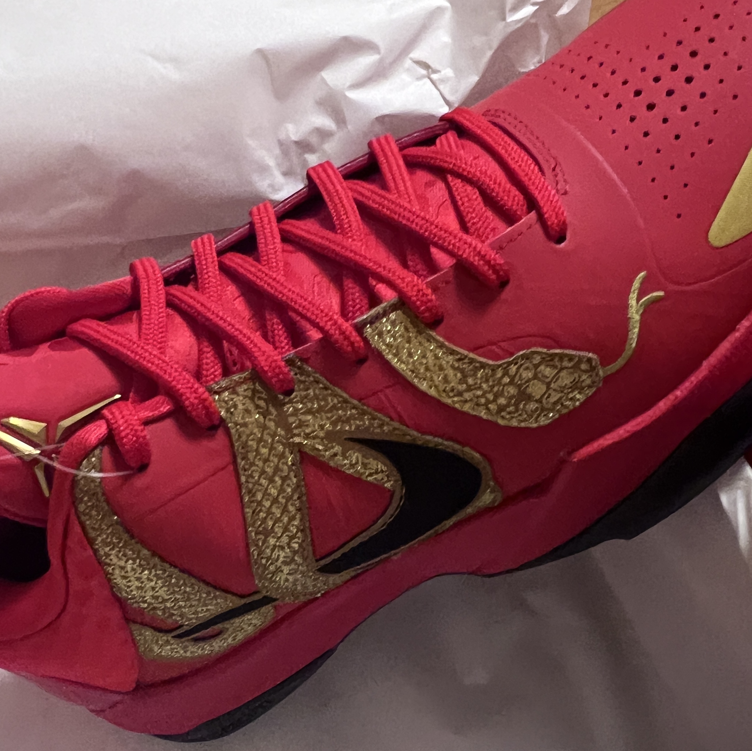 Nike Kobe 5 Protro Year of the Mamba University Red 착용 스타일
