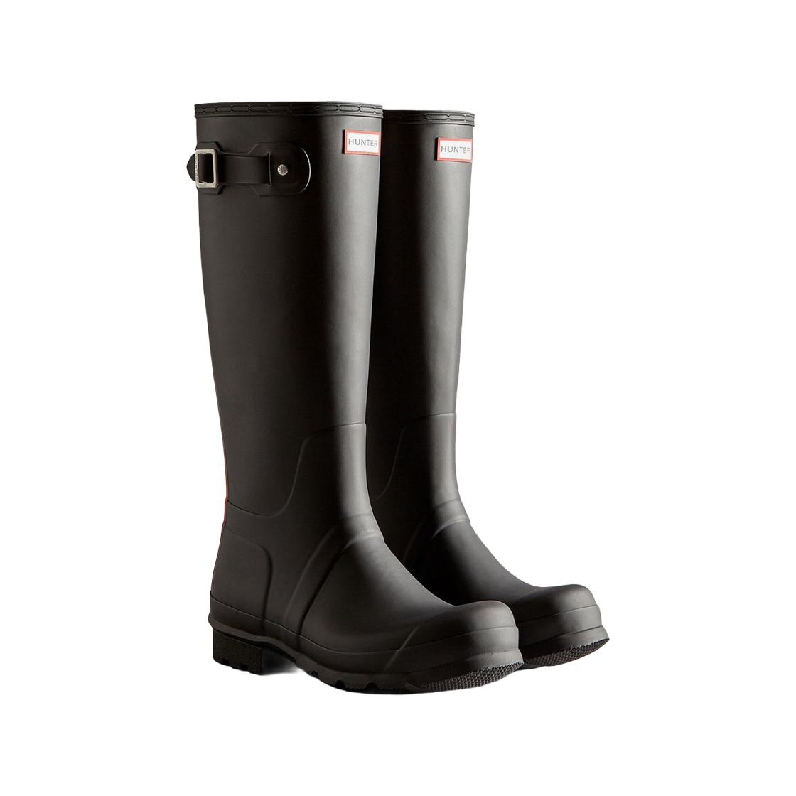 헌터 오리지널 톨 헌터 트라이컬러 로고 백스트랩 부츠 블랙(Hunter Original Tall Hunter Tri-Colour Logo Backstrap Boots Black) - 2