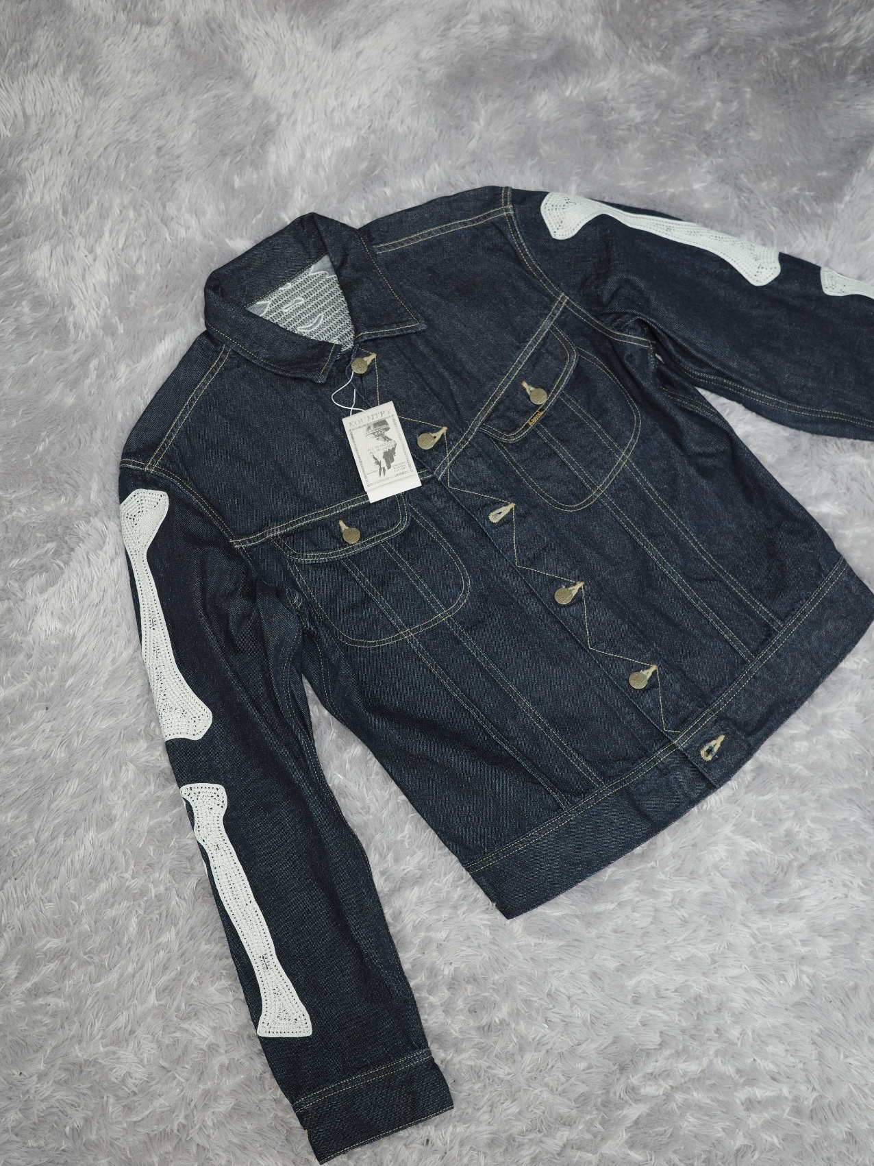 Kapital 11.5 oz. Denim Mexican Tuxedo Westerner Bone Jacket Indigo 착용 스타일 - 1