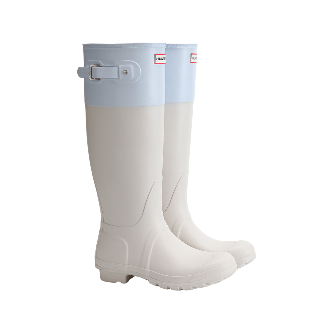 (W) 헌터 오리지널 톨 컬러 블록 부츠 캐스트 페스티 스카이((W) Hunter Original Tall Colour Block Boots Cast Festi Sky) - 2