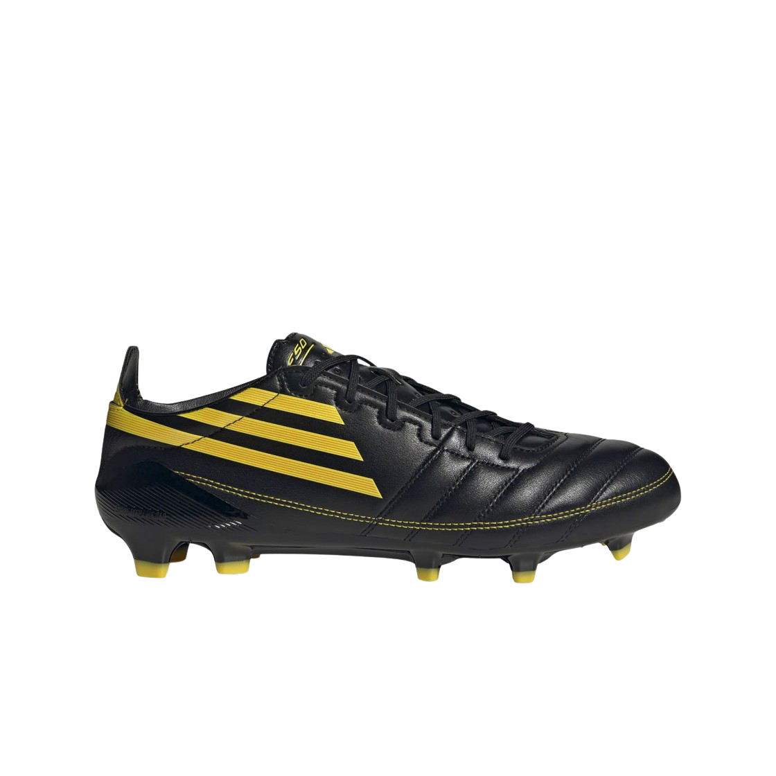 아디다스 F50 엘리트 2010 레더 FG 블랙 옐로우(Adidas F50 Elite 2010 Leather FG Black Yellow)