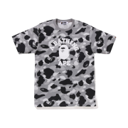 BAPE 1st Camo College T-Shirt Gray