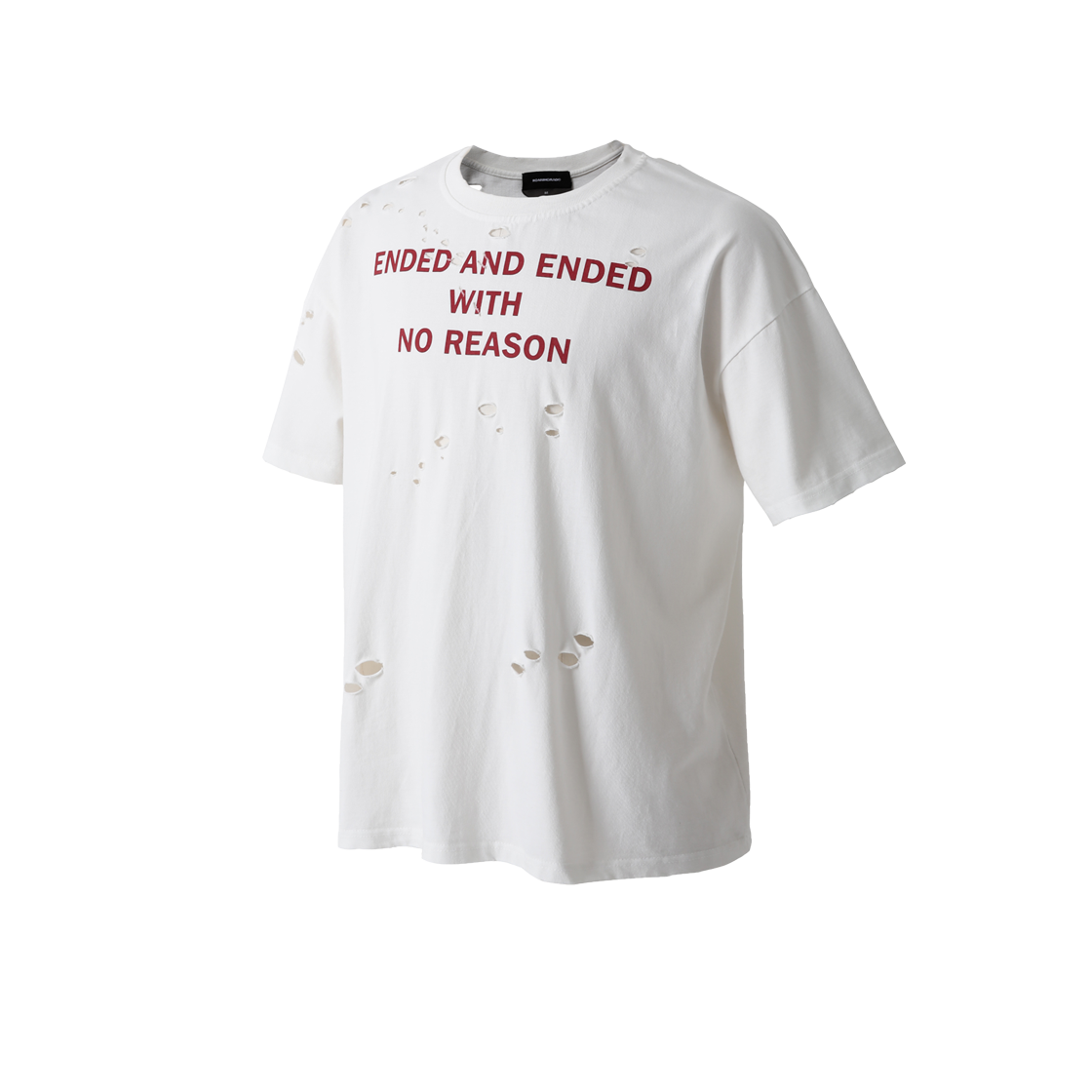 로어링라드 데미지 레터링 티셔츠 화이트(ROARINGRAD Damage Lettering T-shirt White)