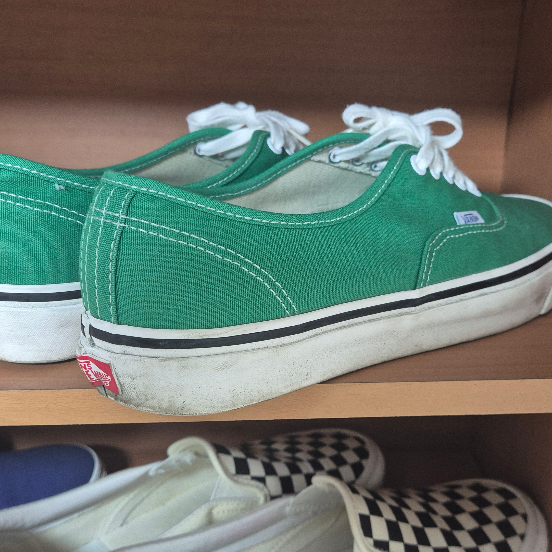 Vans Authentic 44 DX Anaheim Factory Emerald Green 착용 스타일