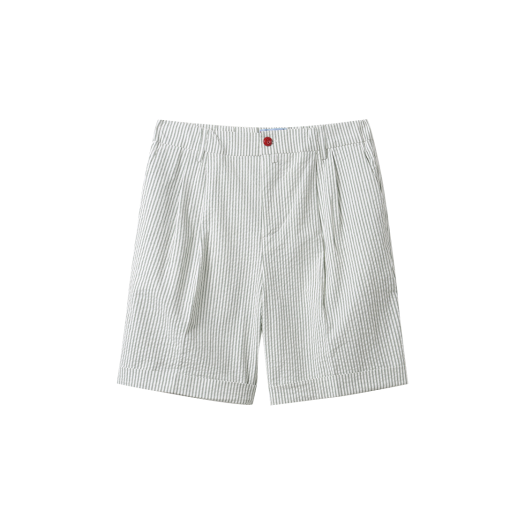 SOPOM25601GRX Series Striped Seersucker Shorts Green