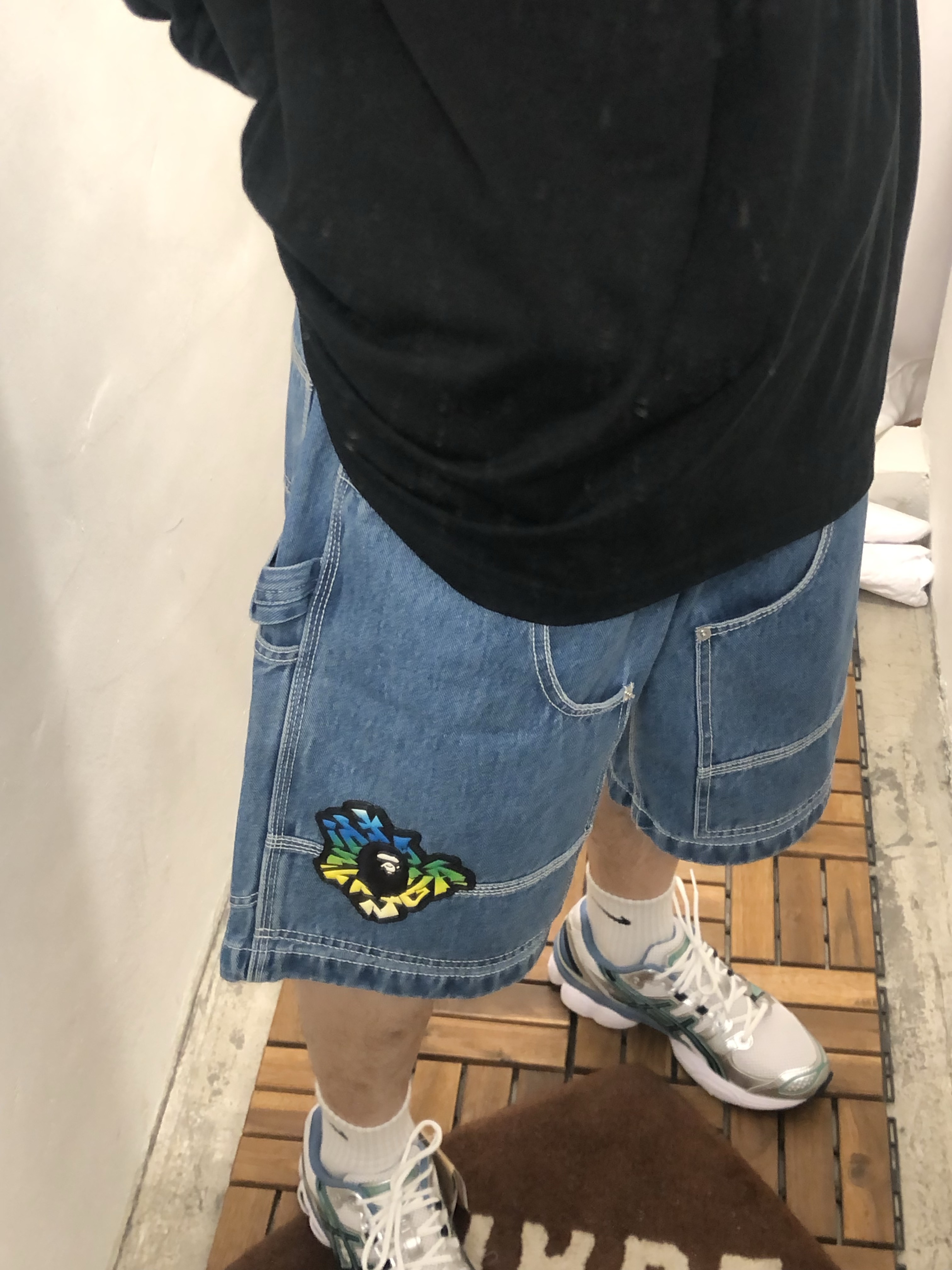 Supreme x SpongeBob SquarePants Castelli Racing L/S T-Shirt Black - 25SS, Asics Gel-Nimbus 9 White Pure Silver 착용 스타일 - 4