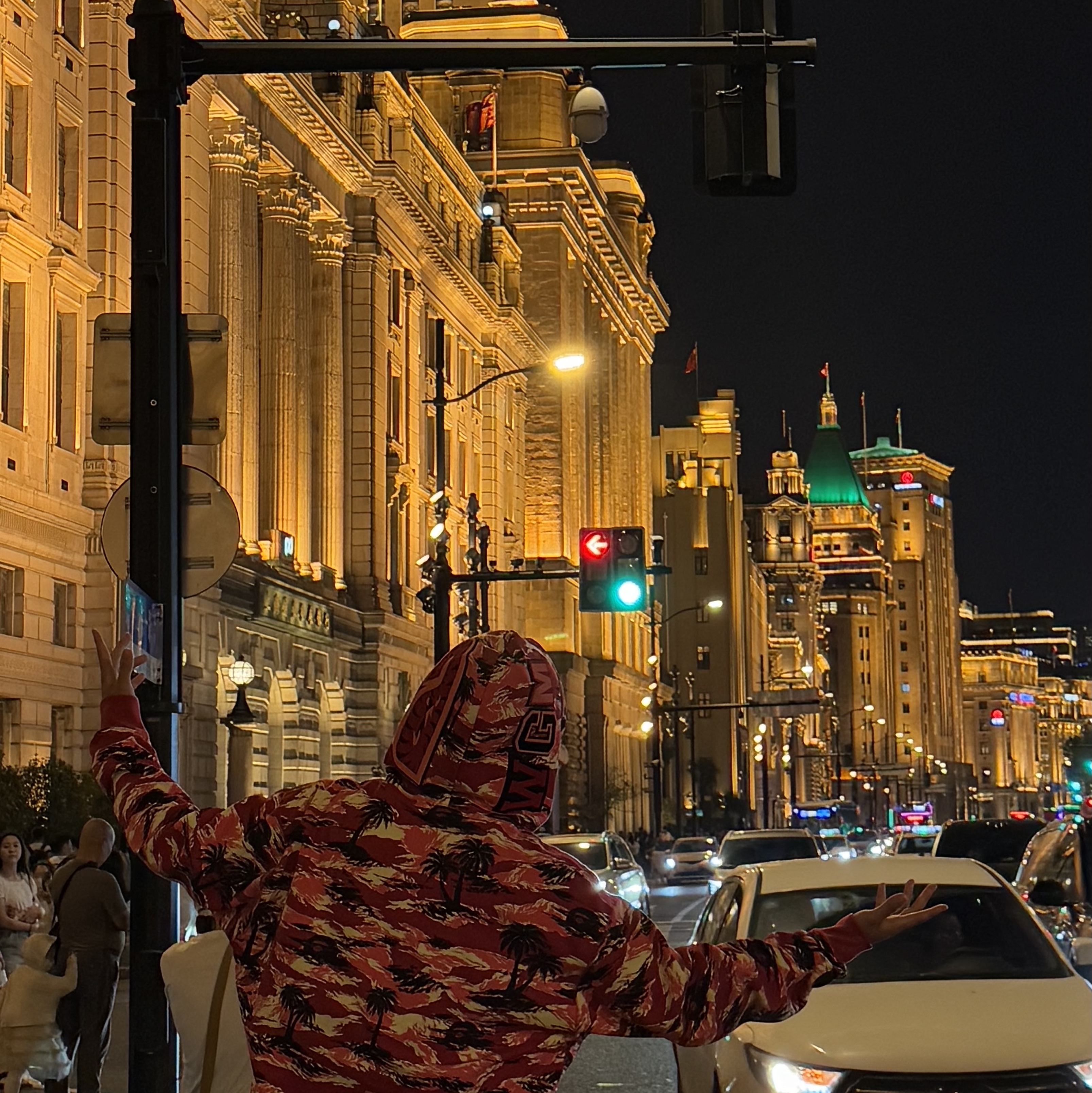 BAPE Palm Tree Camo Relaxed Fit Shark Full Zip Hoodie Red, Nike x Sacai VaporWaffle Tour Yellow & Gorge Green Sail 착용 스타일 - 1