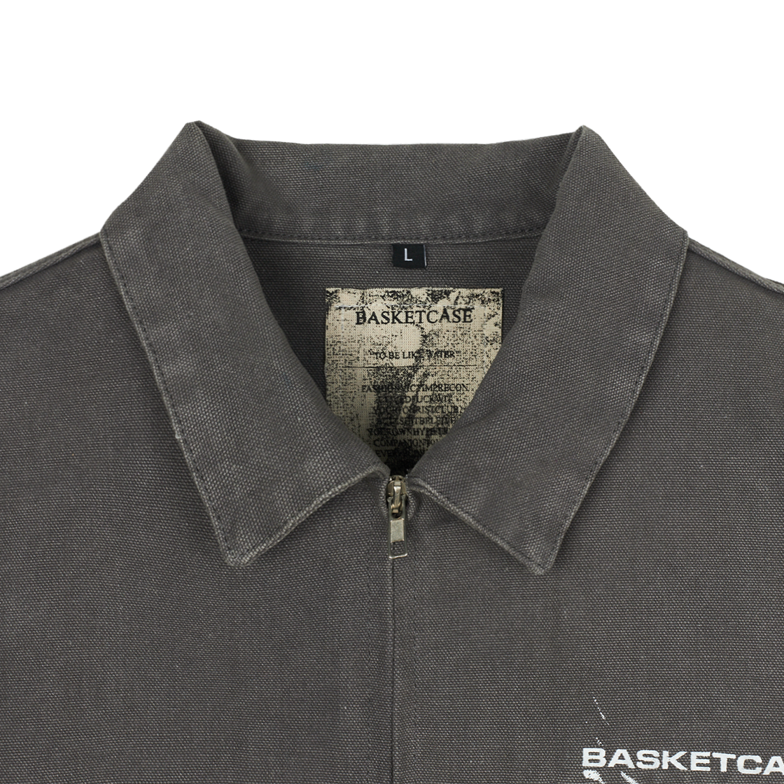 KM5BOTBBG14BK Basketcase Factory Work Jacket Vintage Black - 25SS - #3