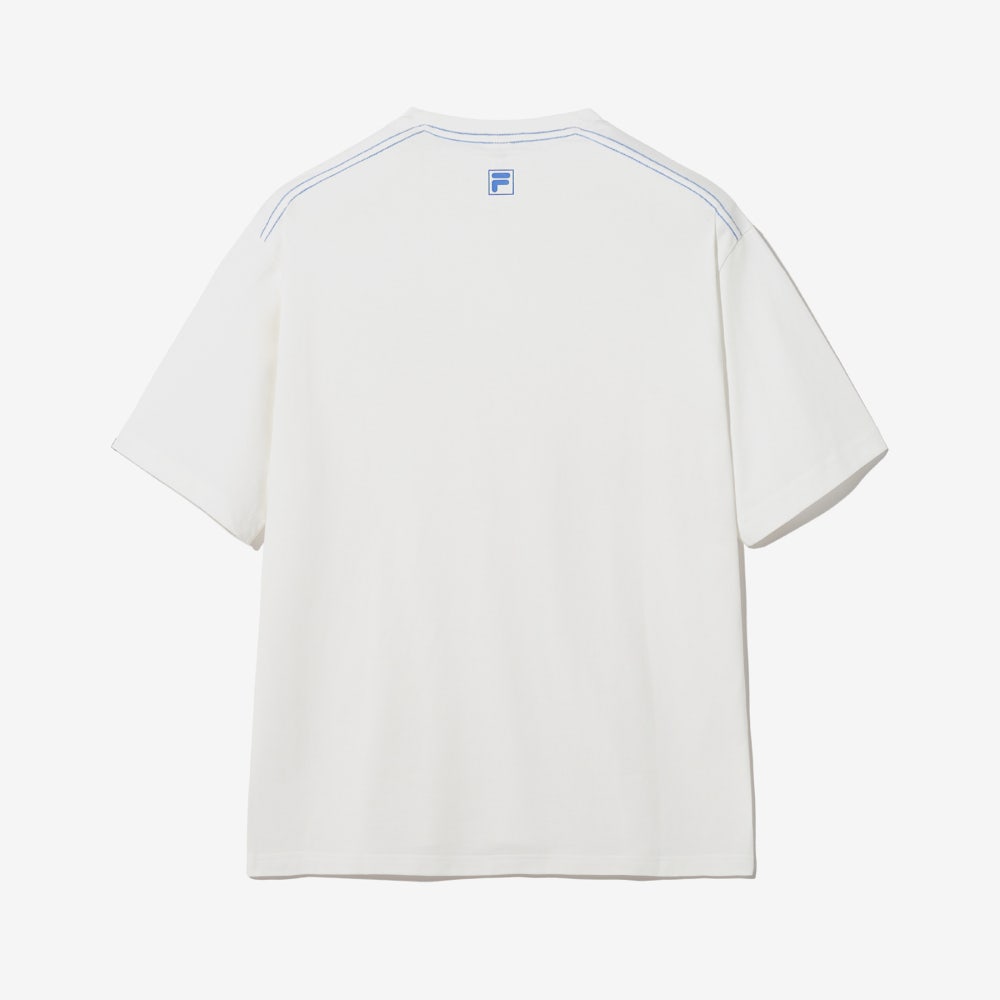 1100FS2RSH2403XOWH FILA Summer Graphic T-Shirt Off White - #2