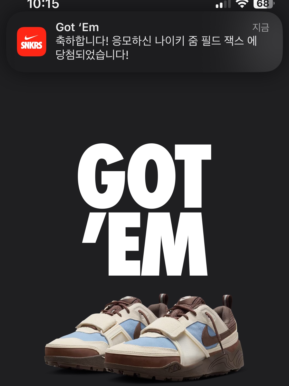 Nike x Travis Scott Zoom Field Jaxx Pale Ivory and Leche Blue 착용 스타일