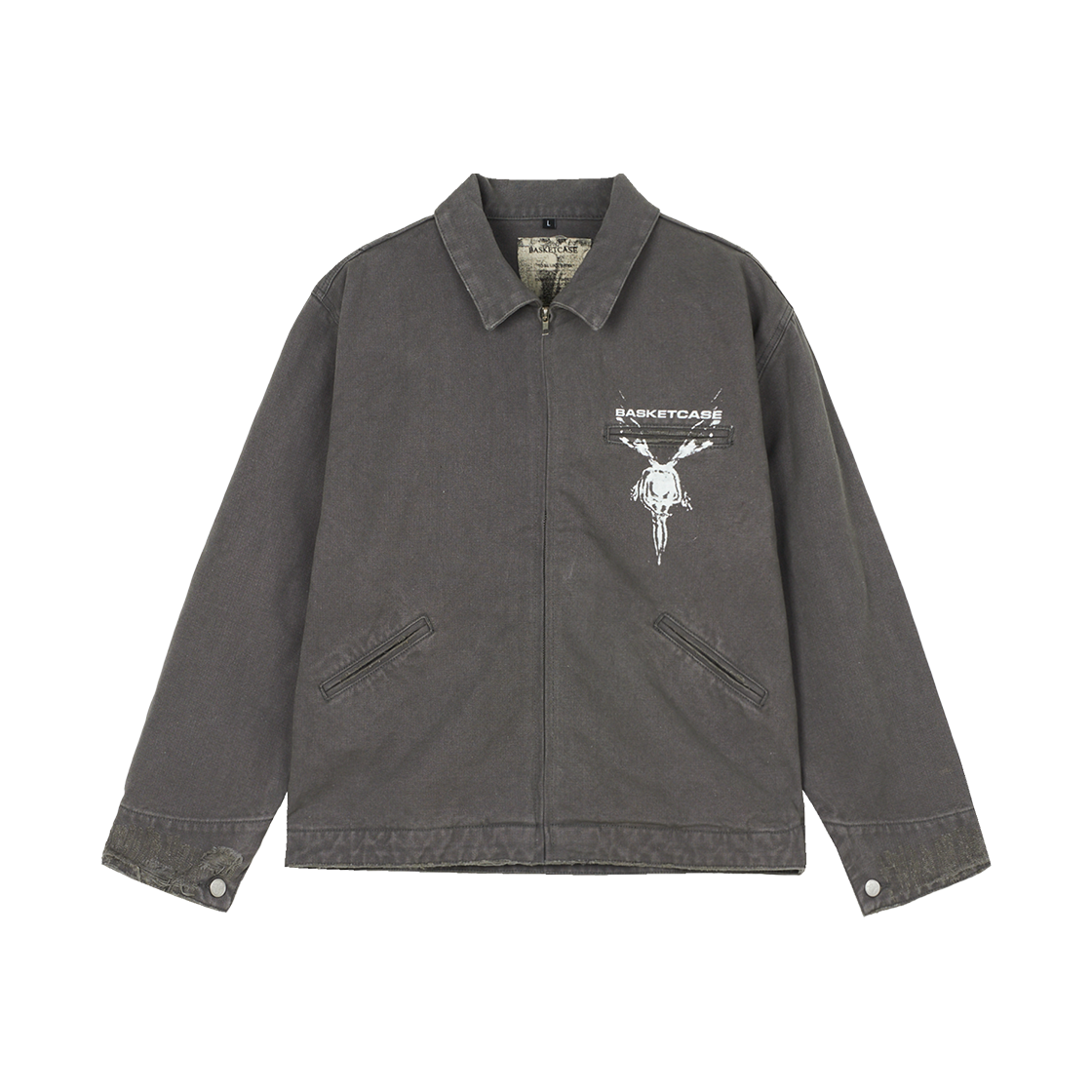 바스켓케이스 팩토리 워크 자켓 빈티지 블랙 - 25SS(Basketcase Factory Work Jacket Vintage Black - 25SS)