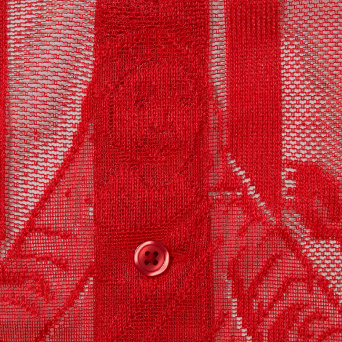 슈프림 라스트 서퍼 레이스 숏슬리브 셔츠 레드 - 25SS(Supreme Last Supper Lace S/S Shirt Red - 25SS) - 3