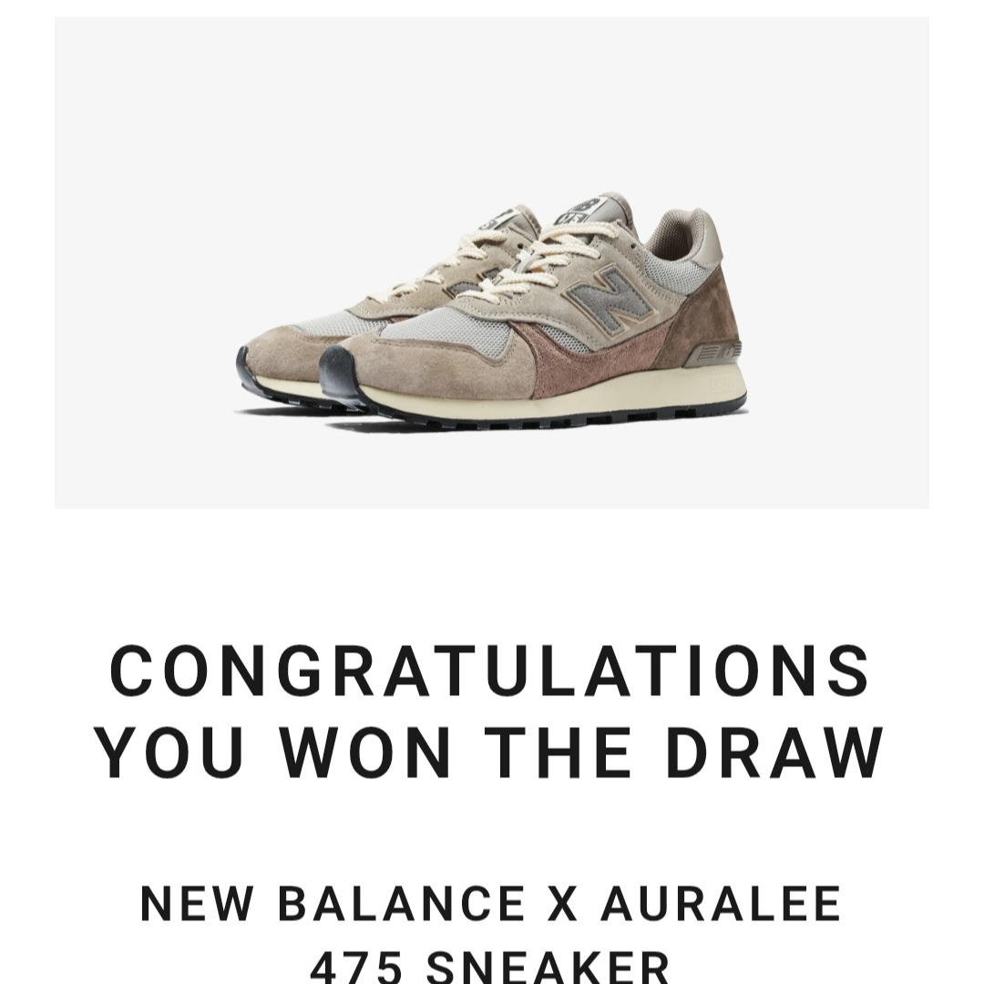 New Balance x Auralee 475 London Fog Taupe Gray 착용 스타일