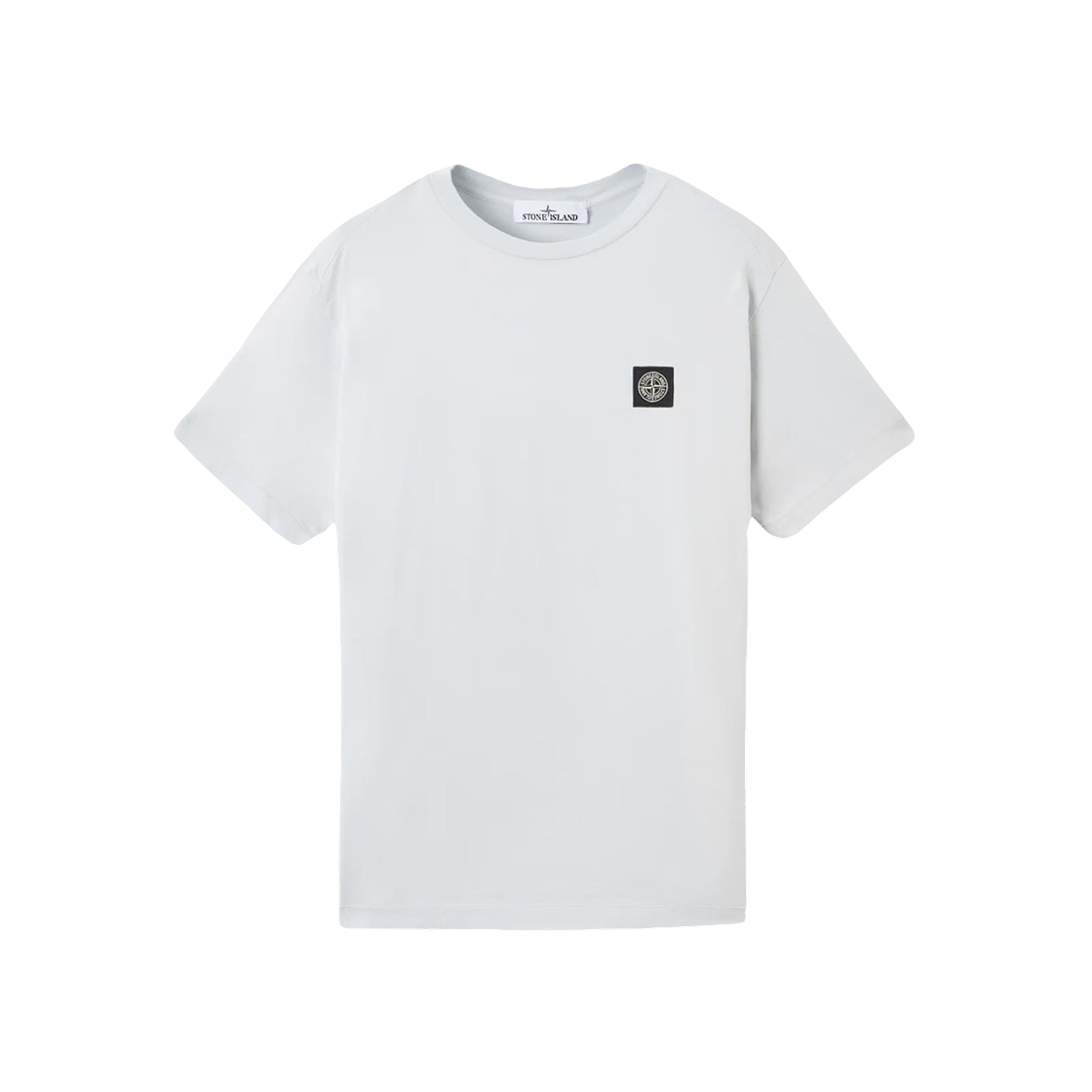 K1S1521000-39S0013-V0041 Stone Island 2100039 60/2 Cotton Jersey Slim-Fit T-Shirt with Compass Logo Patch Sky Blue - 25SS