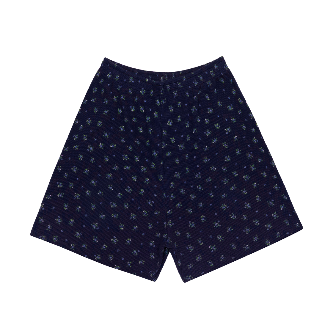RG_TO_011_2 Rogin N Rosie Waffle Blooming Shorts Navy