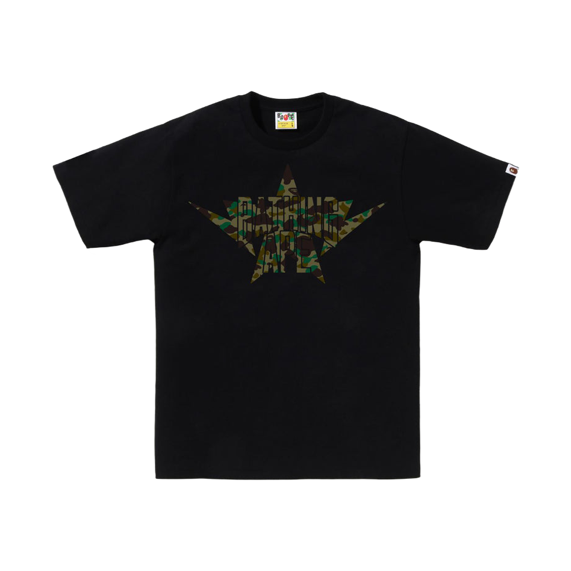 - BAPE 1st Camo Twin Sta NYC T-Shirt Black Green