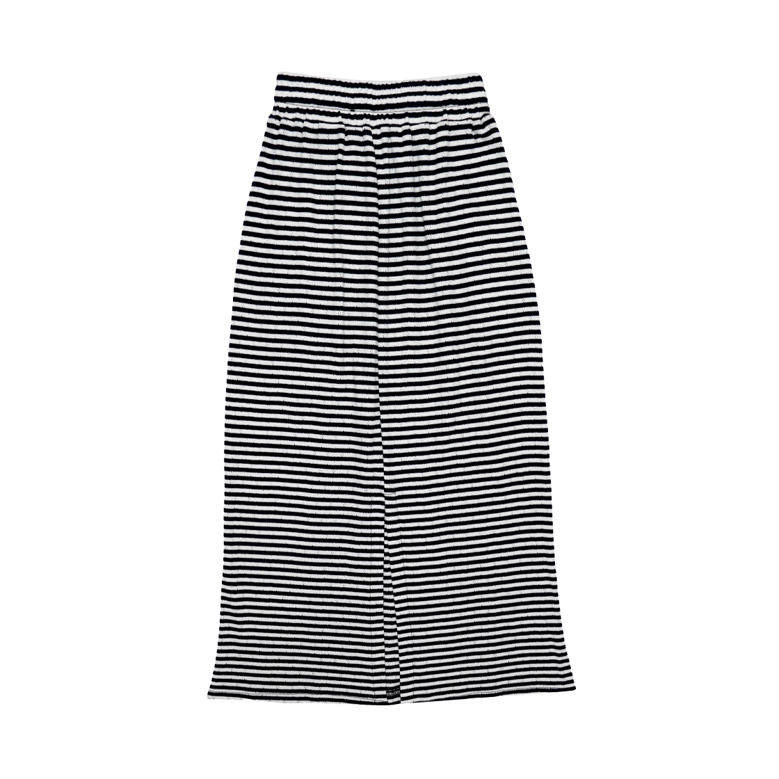 RG_SK_017 Rogin N Rosie Stripe Sweat Maxi Skirt Navy-White - #2