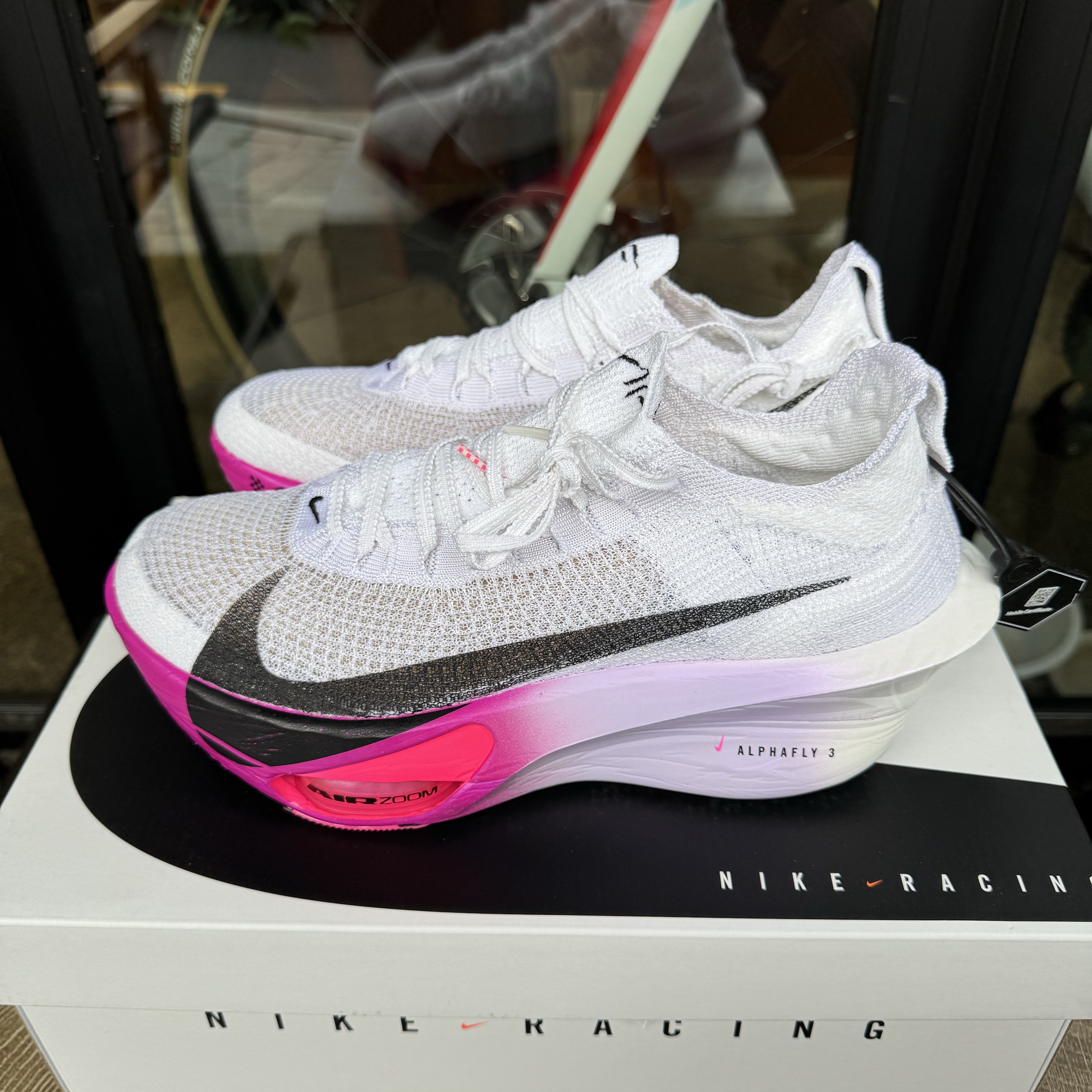 Nike Air Zoom Alphafly Next% 3 Hyper Pink 착용 스타일 - 1