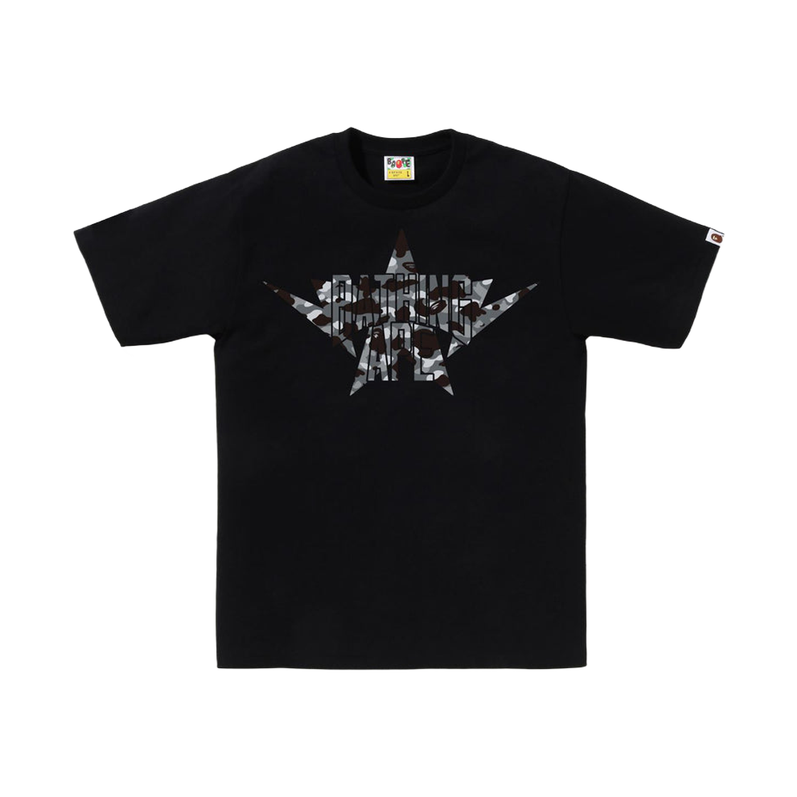 - BAPE 1st Camo Twin Sta NYC T-Shirt Black Gray