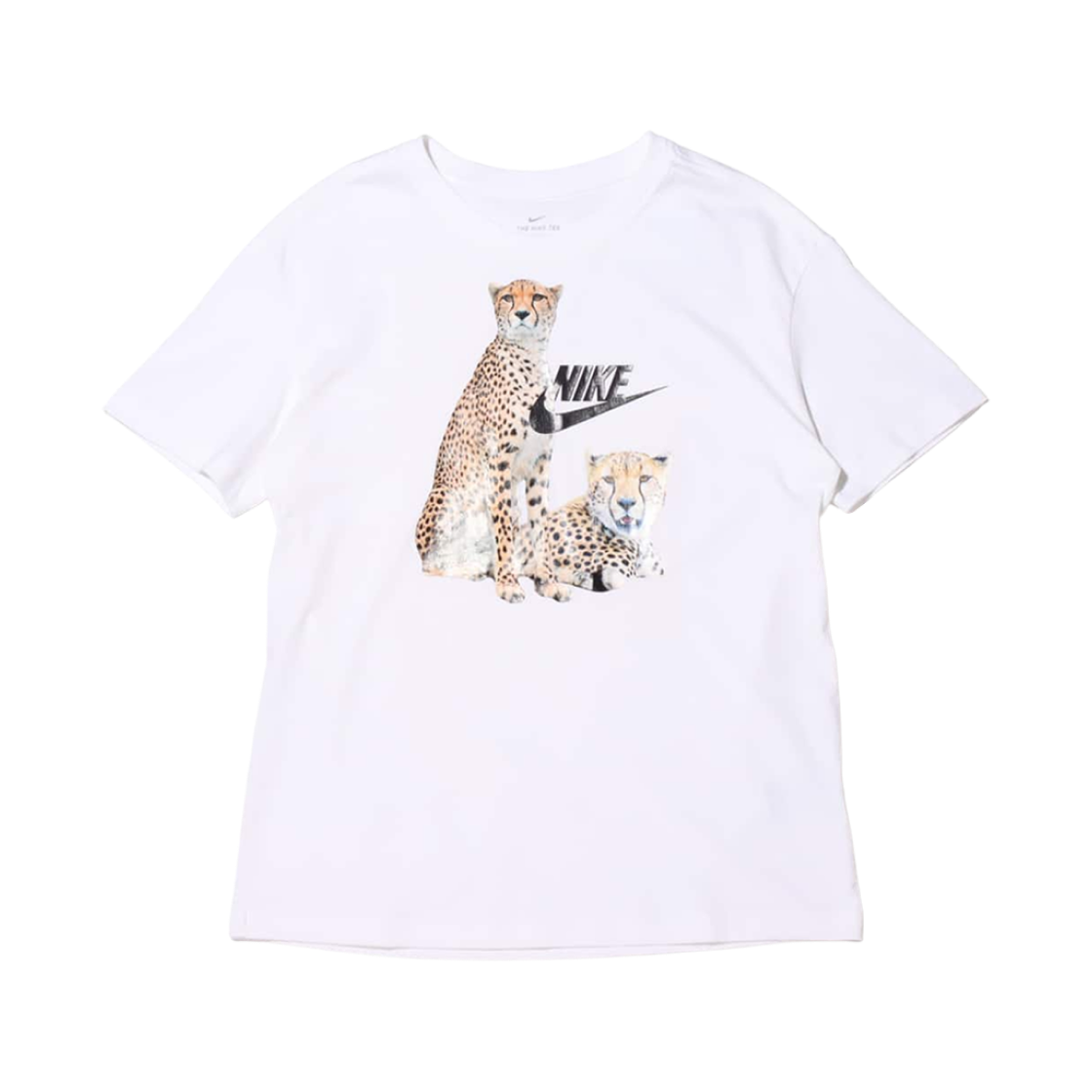 DD1486-100 (W) Nike AS NSW Cheetah Printing T-Shirt White - Asia