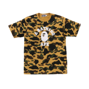 BAPE 1st Camo College T-Shirt Yellow