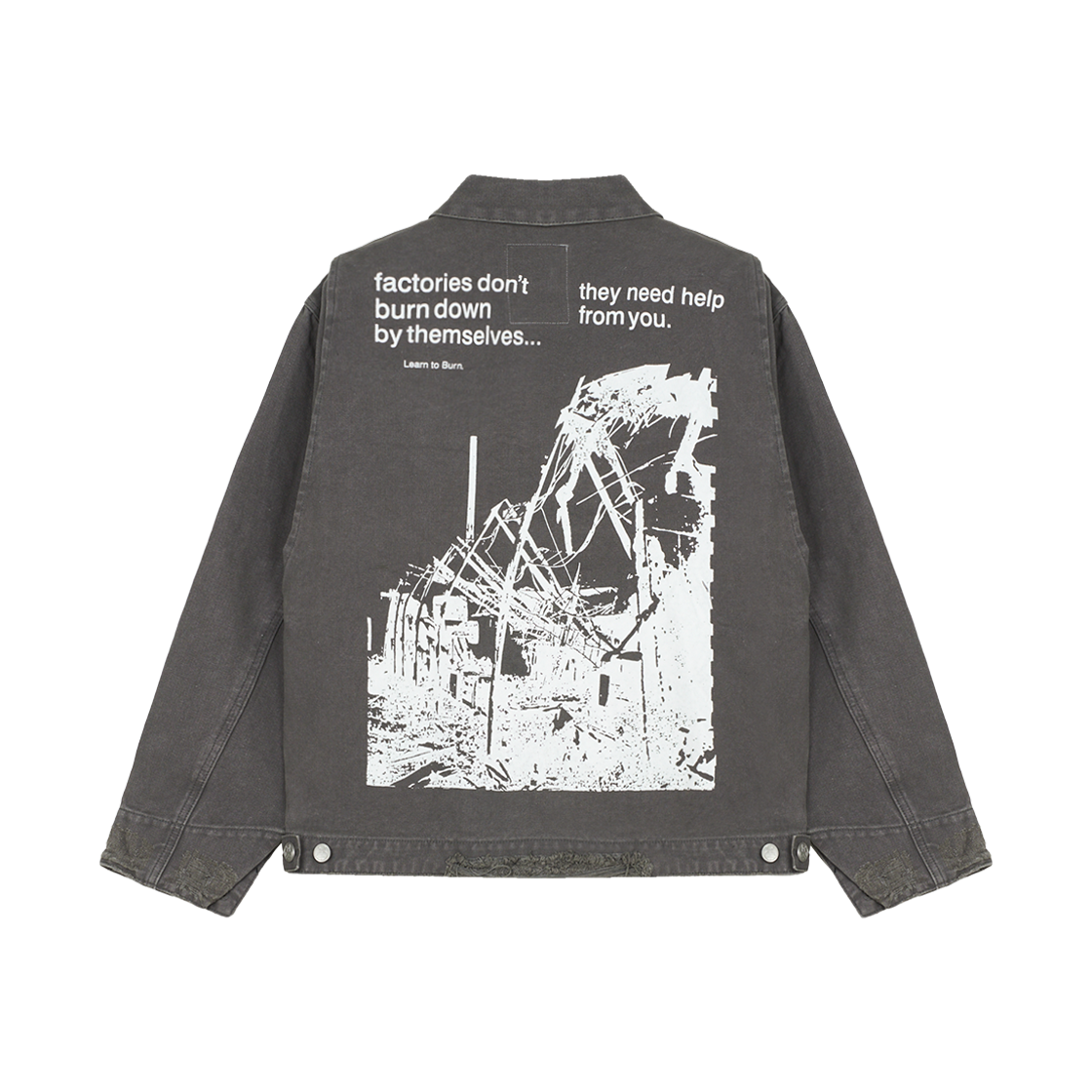 KM5BOTBBG14BK Basketcase Factory Work Jacket Vintage Black - 25SS - #2