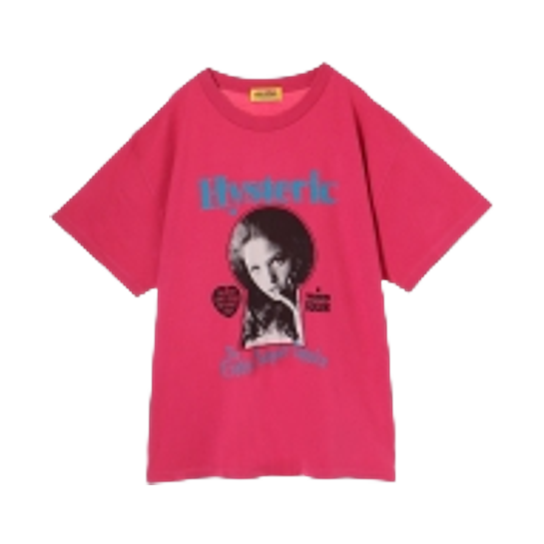 (W) 히스테릭 글래머 에로틱 칙스 오버사이즈 티셔츠 핑크((W) Hysteric Glamour Erotic Chicks Oversized T-Shirt Pink) - 1
