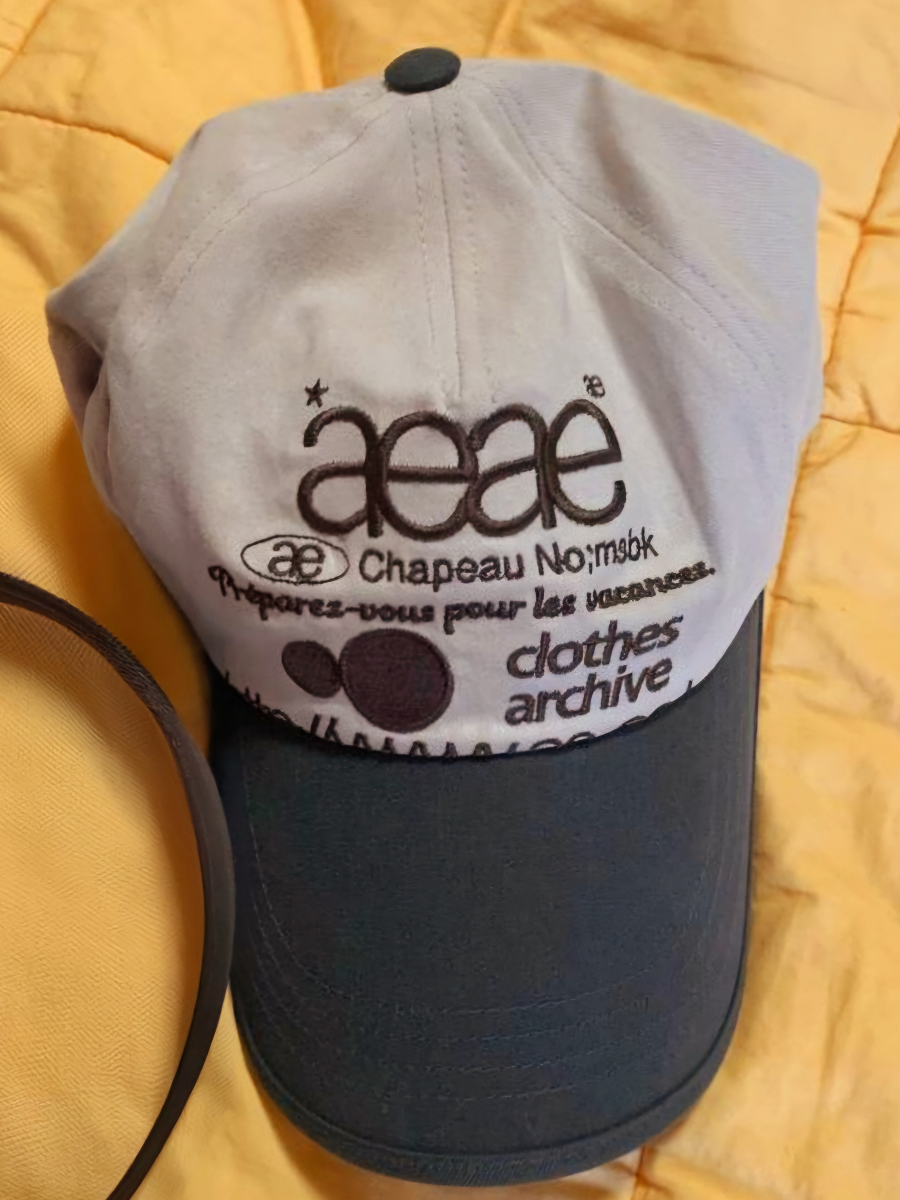 AEAE Web Logo 5pannel Cap Charcoal & Moca 착용 스타일